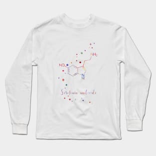 Serotonin molecule Long Sleeve T-Shirt